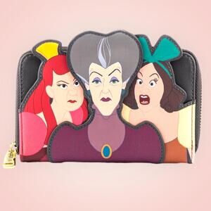 Disney Villains Lady Tremaine, Anastasia, and Drizella Zip-Around Wallet